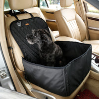 HKM-1856317 Luxury Waterproof Pet Car Mat for Front Seat - Thickened Nylon, 45x45x58cm, Available in Black, Gray, Champagne Apricot