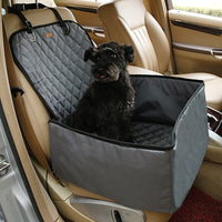 HKM-1856317 Luxury Waterproof Pet Car Mat for Front Seat - Thickened Nylon, 45x45x58cm, Available in Black, Gray, Champagne Apricot