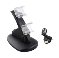 HKM-185683 Dual USB Charging Dock Station for PS4 Controllers with USB Cable