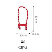 HKM-1857085 Natural Rubber Dog Toy with Knot Design for Clean Teeth and Durable Biting