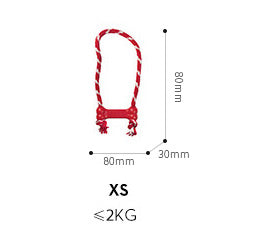 HKM-1857085 Natural Rubber Dog Toy with Knot Design for Clean Teeth and Durable Biting
