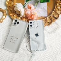HKM-185747 Personalized Sheep Letter Phone Case for Multiple Models - Silicone Protective Sleeve