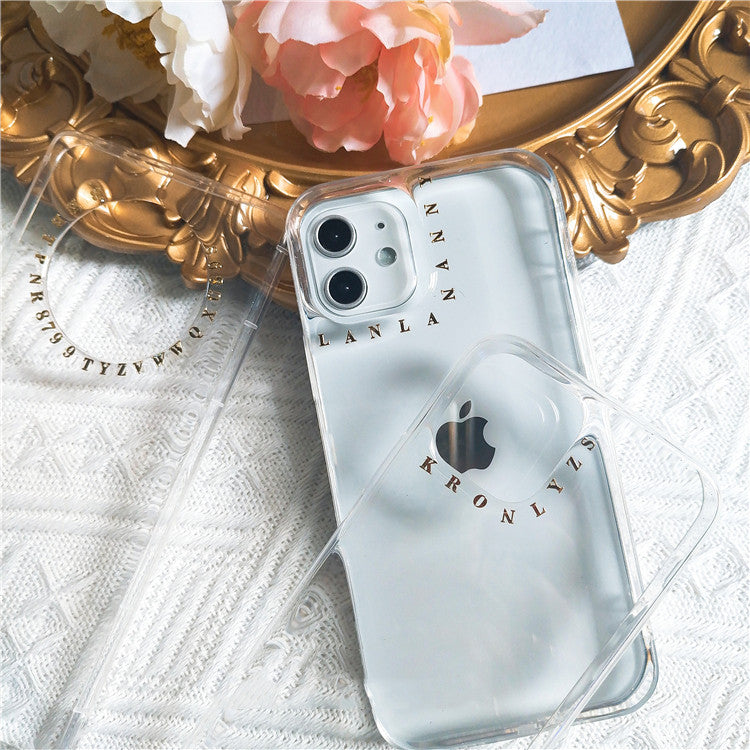 HKM-185747 Personalized Sheep Letter Phone Case for Multiple Models - Silicone Protective Sleeve