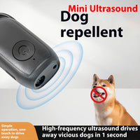 HKM-1858109 Mini Ultrasonic Dog Dispeller with Lanyard and Data Cable
