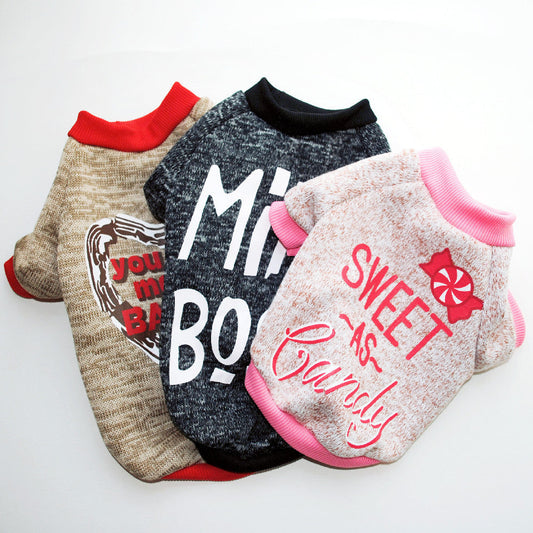 HKM-185875 Soft Fleece Sweater for Dogs - Warm and Comfortable in Autumn and Winter, Available in Multiple Sizes