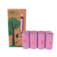 HKM-1859517 Degradable Dog Poop Bags - 18 Rolls in Military Green with Black Bone Design