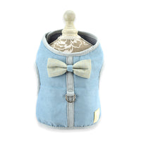 HKM-1859645 Korean Style Grid Pet Harness for Small and Medium Dogs with Hand Holding Rope - Available in Blue, Brown, Pink, Gray