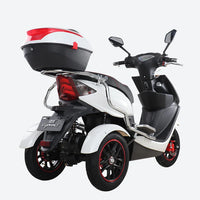 HKM-186067 Powerful 60V 72V 48V 20AH Electric Three-Wheel Scooter with 650W Motor, Off-Road Capability, 150kg Load Capacity