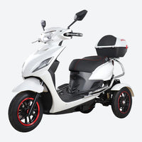 HKM-186067 Powerful 60V 72V 48V 20AH Electric Three-Wheel Scooter with 650W Motor, Off-Road Capability, 150kg Load Capacity