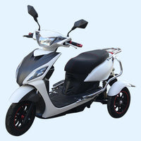 HKM-186067 Powerful 60V 72V 48V 20AH Electric Three-Wheel Scooter with 650W Motor, Off-Road Capability, 150kg Load Capacity