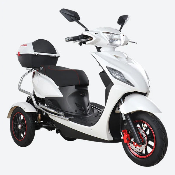 HKM-2186067 Foldable Mobility Scooter 650W Motor 60V 20Ah Battery 25 mi Range 15.5 mph Speed, Brushless Motor, Quiet & Smooth Ride
