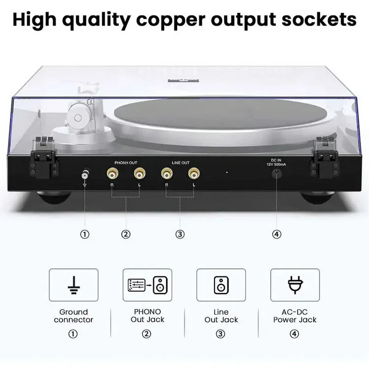HKM-186195 Turntable Vinyl Gramophone Record Player LP Player DL002