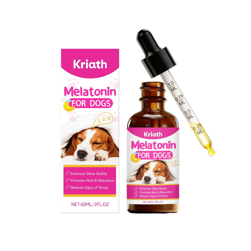 HKM-1863101 Melatonin Drops for Dogs - Natural Sleep Aid with Purified Ingredients