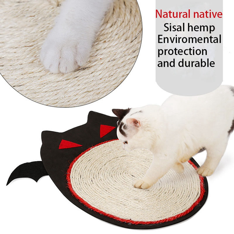 HKM-1863229 Halloween-Themed Sisal Cat Scratching Board and Sleeping Mat - EVA Base, Soft and Durable, 42.5 x 44 cm