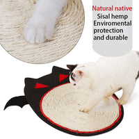 HKM-1863229 Halloween-Themed Sisal Cat Scratching Board and Sleeping Mat - EVA Base, Soft and Durable, 42.5 x 44 cm