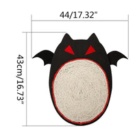 HKM-1863229 Halloween-Themed Sisal Cat Scratching Board and Sleeping Mat - EVA Base, Soft and Durable, 42.5 x 44 cm