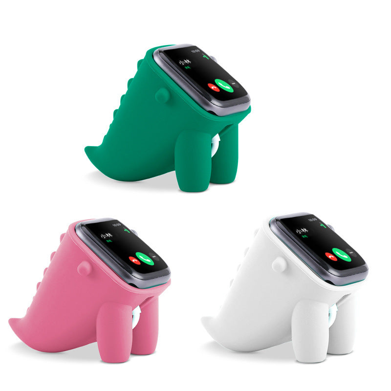 HKM-186387 Apple Watch Desktop Charger Stand - Silicone Pet Design for S1, S2, S3, S4, S5 Models