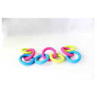 HKM-1864509 Durable Rubber Three-Chain Dog Molar Toy for Healthy Chewing