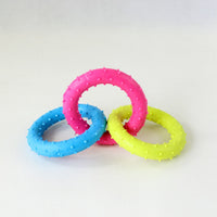 HKM-1864509 Durable Rubber Three-Chain Dog Molar Toy for Healthy Chewing