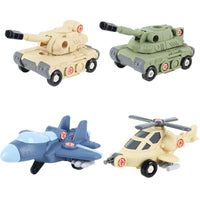 HKM-186451 DIY Airplane Assembly Model Set for Children - Educational STEM Building Block Toy, Ages 3+