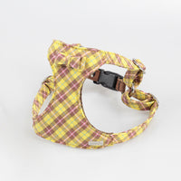 HKM-1865021 Stylish Cotton Fabric Dog Leash with Chest Strap for Small to Medium Breeds