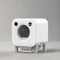 HKM-186643 Automatic Cat Litter Box with Large 10kg Capacity and Easy Clean Design, Durable Plastic Construction