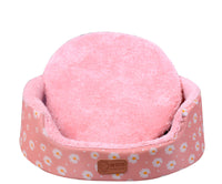 HKM-1867069 Universal Washable Oval Fossa Pet Bed for Small to Medium Dogs and Cats, Double-Strand Nylon with Oxford Cloth Jacket