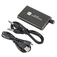 HKM-186707 Dual-Output Portable 3.5mm Stereo Audio Headphone Amplifier with Switch Power