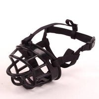 HKM-186707 Soft Silicone Dog Muzzle for Anti-Bite and Barking Protection in Red/Black