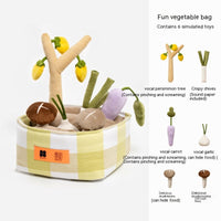 HKM-1867837 Interactive Food Leakage Educational Toys for Dogs - Fun Fruits & Vegetables Simulation Set