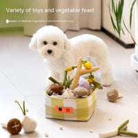 HKM-1867837 Interactive Food Leakage Educational Toys for Dogs - Fun Fruits & Vegetables Simulation Set