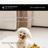 HKM-1867837 Interactive Food Leakage Educational Toys for Dogs - Fun Fruits & Vegetables Simulation Set