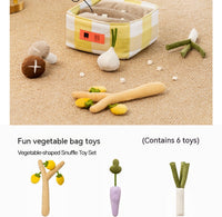 HKM-1867837 Interactive Food Leakage Educational Toys for Dogs - Fun Fruits & Vegetables Simulation Set
