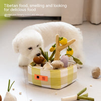 HKM-1867837 Interactive Food Leakage Educational Toys for Dogs - Fun Fruits & Vegetables Simulation Set