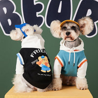 HKM-1868093 Stylish Contrast Color Pet Sweater in Black, Blue, and Green for Ultimate Comfort