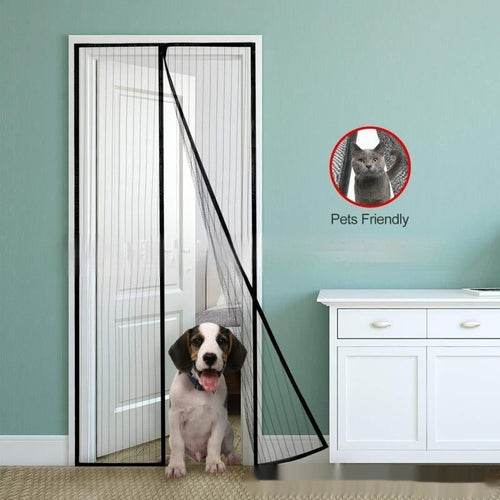 HKM-186899 Magnetic Mosquito-Proof Curtain for Doors - Yarn Material, Various Sizes