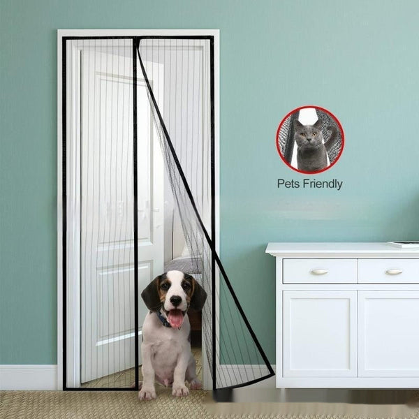 HKM-186899 Magnetic Mosquito-Proof Curtain for Doors - Yarn Material, Various Sizes