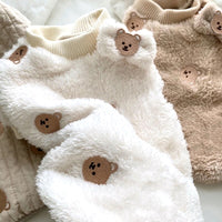 HKM-1869373 Fluffy Cat Jacket with Embroidery in White and Khaki - Various Sizes Available