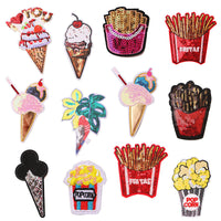 HKM-187027 Embroidered Cloth Stickers for Clothing and Bags - Durable Rayon and PET Material