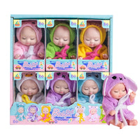 HKM-187027 Interactive Mini Bionic Doll Set for Children – Soft PVC Cartoon Baby Dolls for All Ages