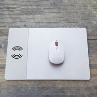 HKM-187219 Aluminum Alloy Wireless Charger Mouse Pad with Non-Slip Base and Safety Features