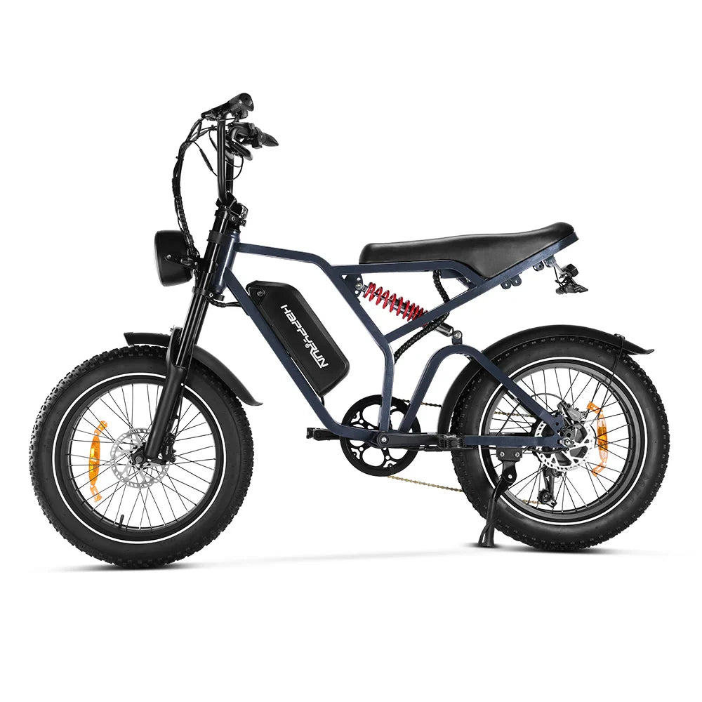 HKM-187283 Off-Road Moped Style Electric Bike with 2000W Motor and 20x4.0 Fat Tires, Speed up to 60 km/h
