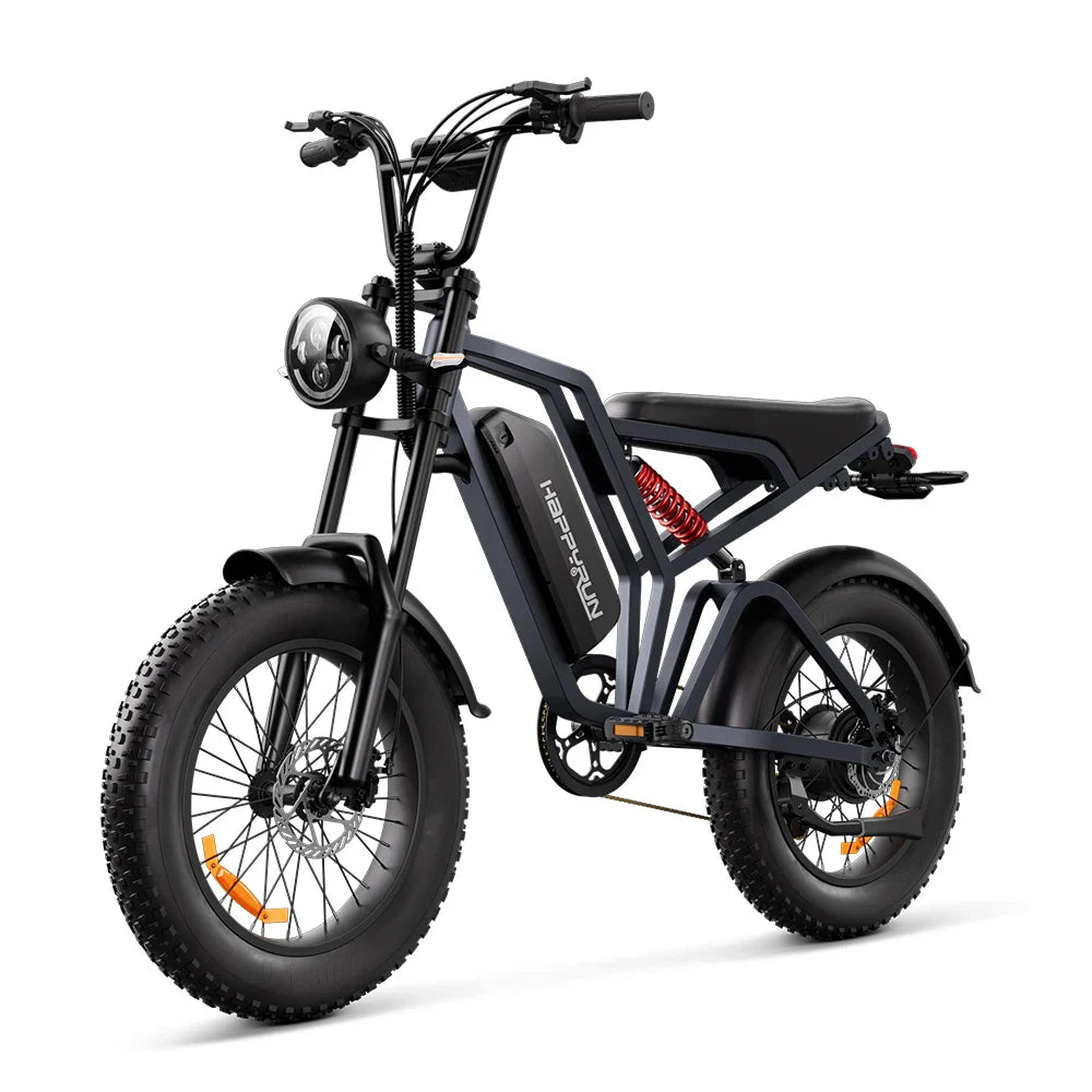 HKM-187283 Off-Road Moped Style Electric Bike with 2000W Motor and 20x4.0 Fat Tires, Speed up to 60 km/h
