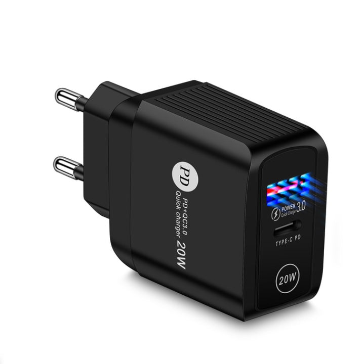 HKM-187411 20W Fast Charging Mobile Phone Charger with QC3.0 and PD Interface
