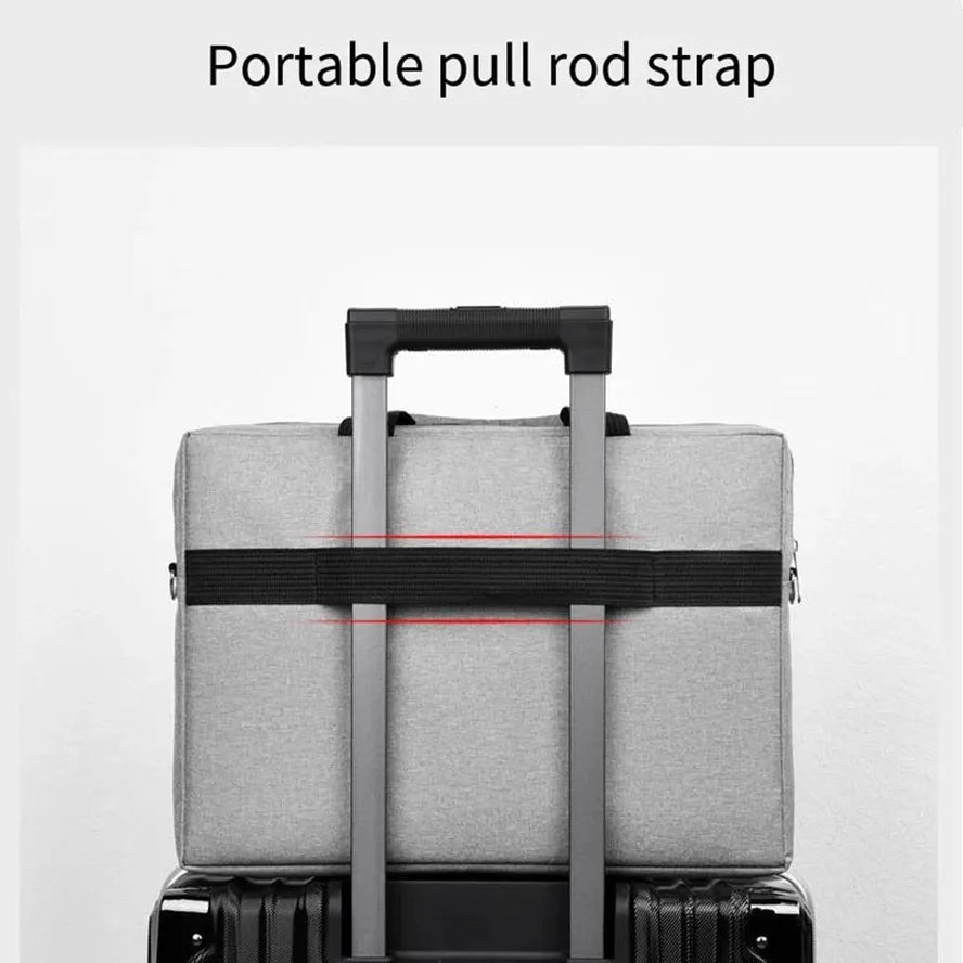 HKM-187411 Stylish Custom Briefcase for Laptop and Office Use with Zipper Closure