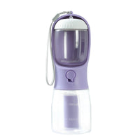 HKM-1874621 3-in-1 Portable Pet Water Cup with Food Storage and Waste Bag Compartment