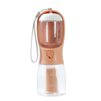 HKM-1874621 3-in-1 Portable Pet Water Cup with Food Storage and Waste Bag Compartment