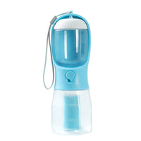 HKM-1874621 3-in-1 Portable Pet Water Cup with Food Storage and Waste Bag Compartment