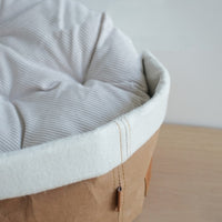 HKM-1875005 Washable Kraft Paper Round Pet Nest with Adjustable Height 40cm Diameter, Suitable for Large Pets