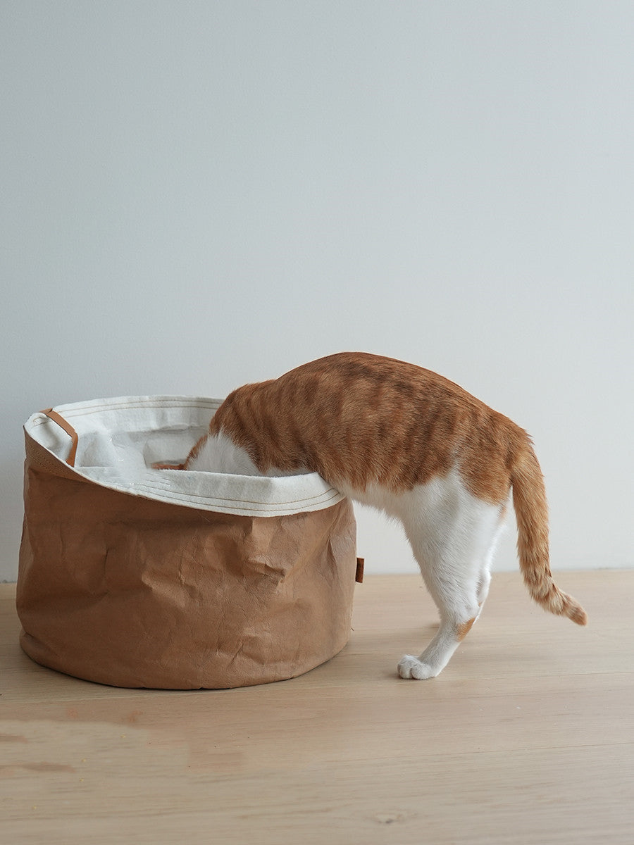 HKM-1875005 Washable Kraft Paper Round Pet Nest with Adjustable Height 40cm Diameter, Suitable for Large Pets